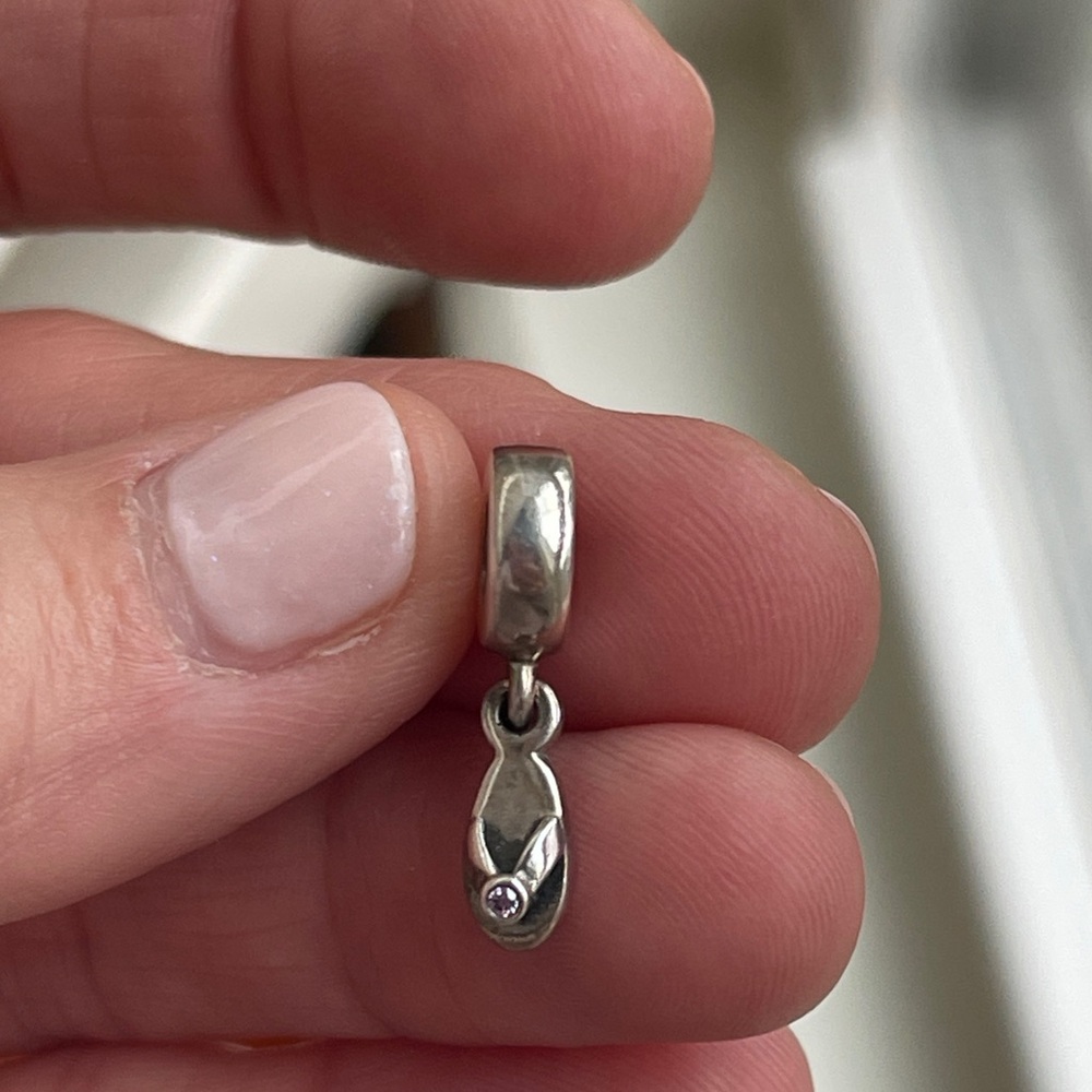 Pandora Sterling Silver Flip Flop Charm